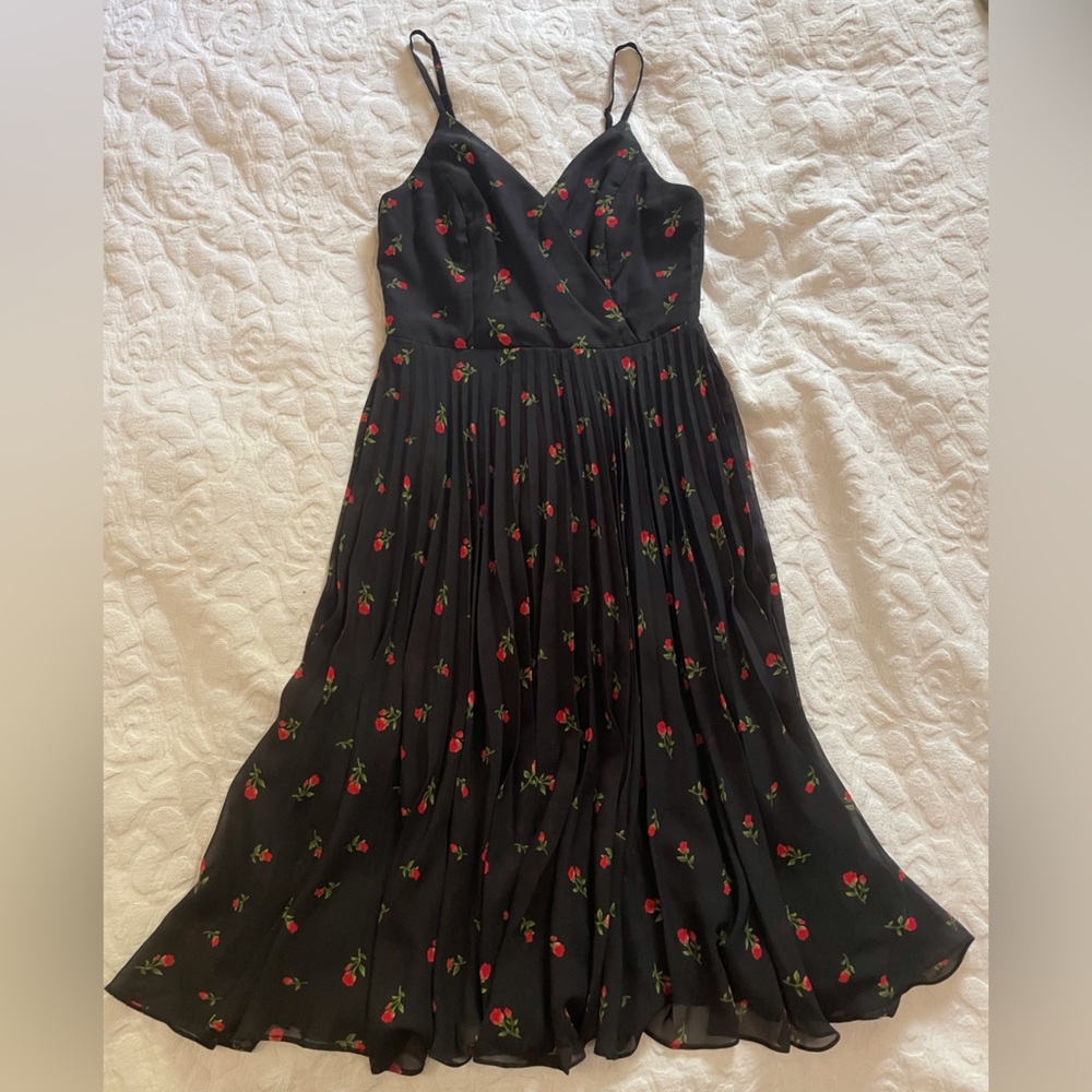 Lulus Beautiful Love Floral Midi Dress, Size S - Picture 2 of 3